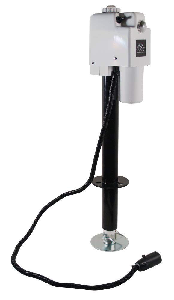 Electric Tongue Jack with 7-Way Plug, White J5377