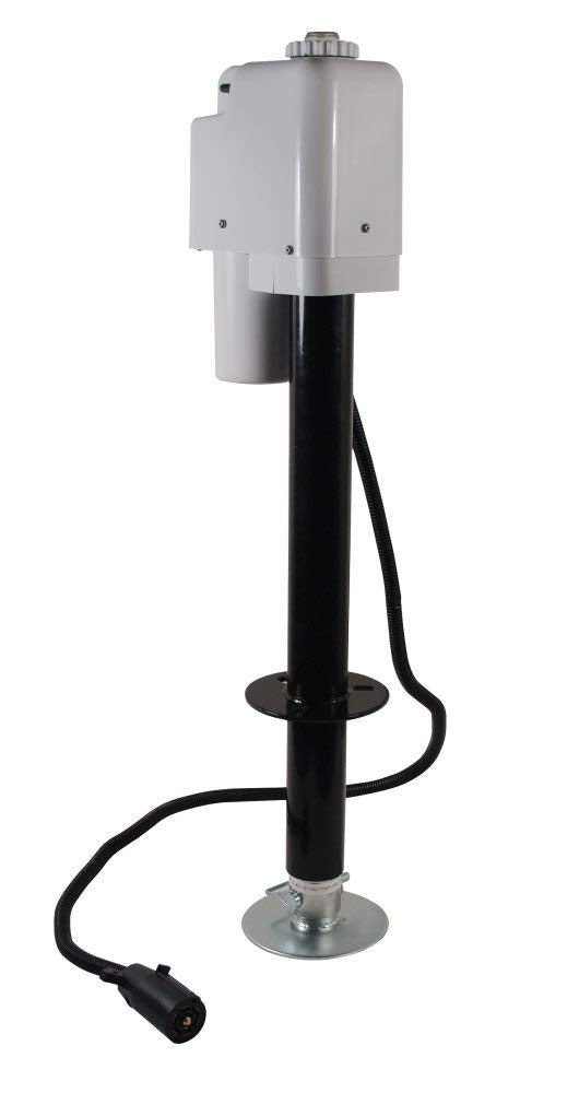 Electric Tongue Jack with 7-Way Plug, White J5377