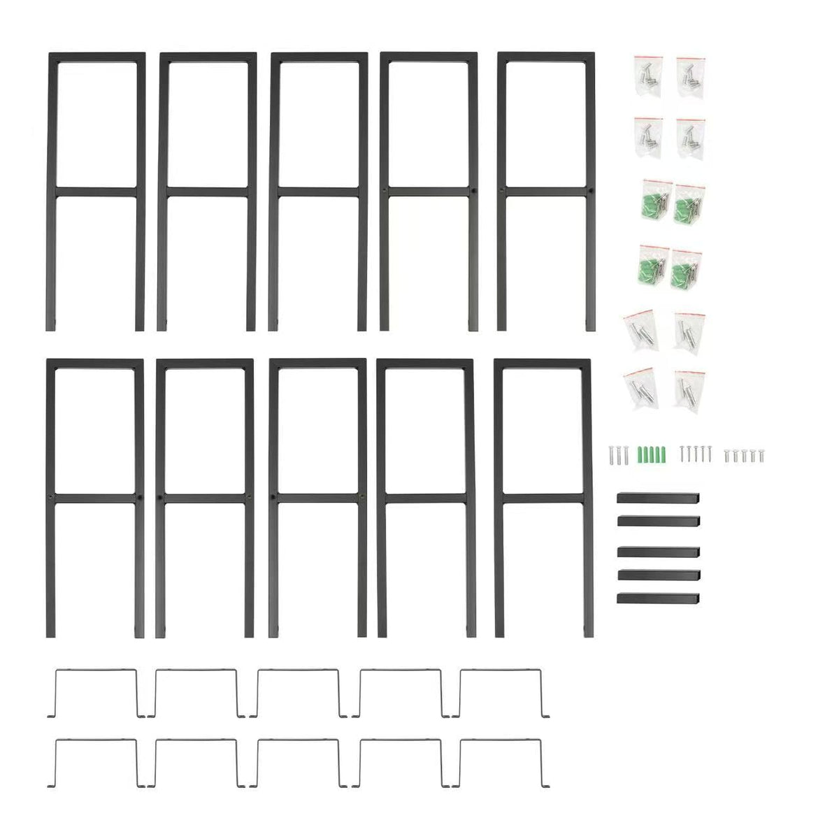 34 Inch Wall Mount Media Storage Rack H10944