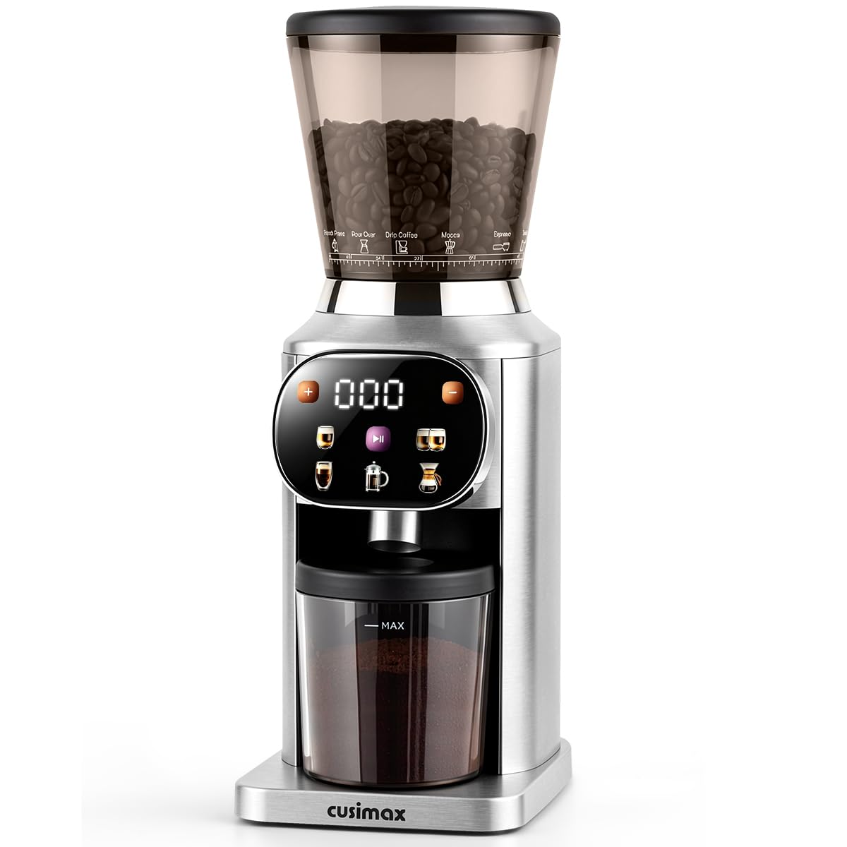 Electric Burr Coffee Grinder 48 Grind Settings H2625