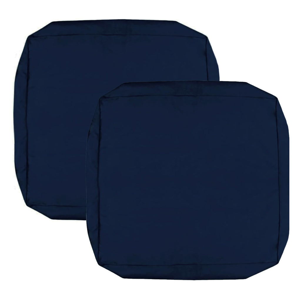 Patio Cushion Covers 16x16x2.5 Navy Blue 2 Packs K487862