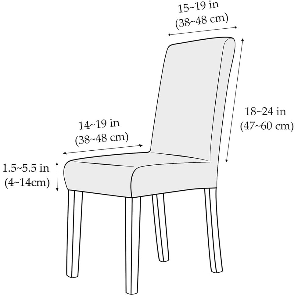 Black 2PCS Waterproof PU Leather Dining Chair Covers J605506