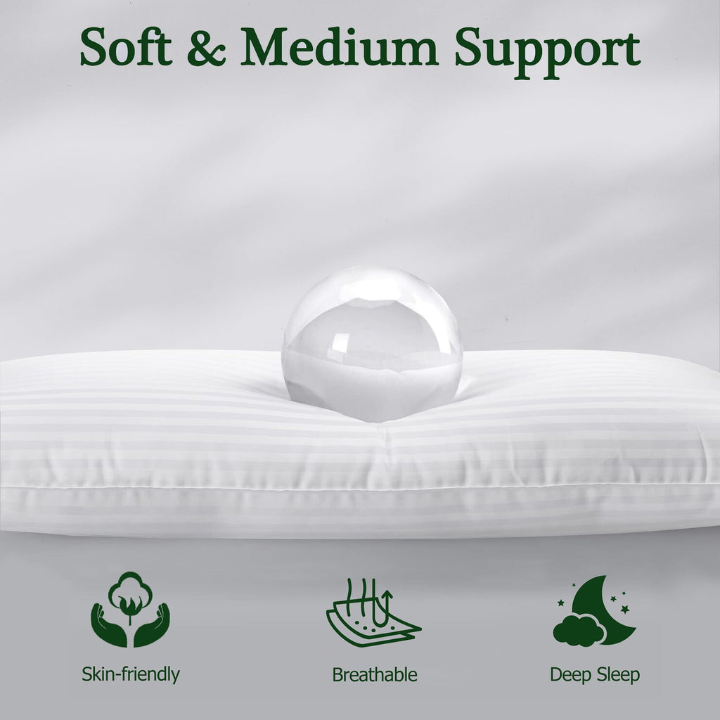 King Size Set of 2 Down Alternative Bed Pillows M64470