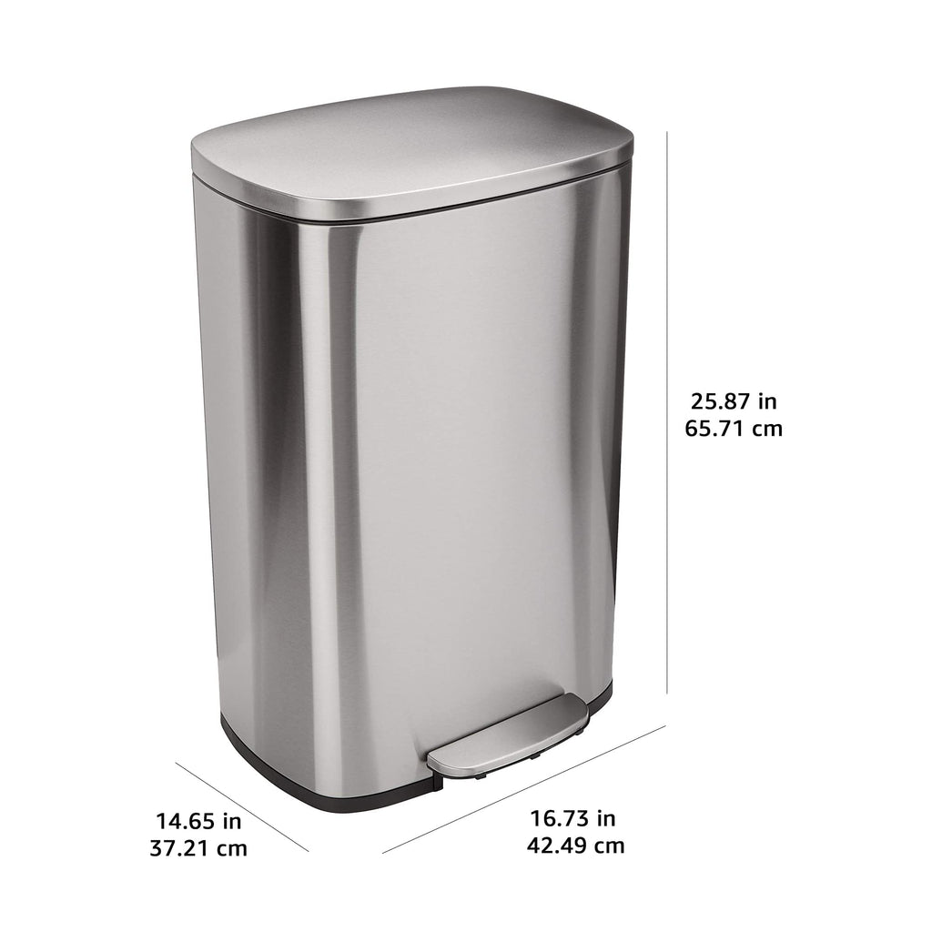 13.2 Gallon Soft-Close Stainless Steel Trash Can L97192