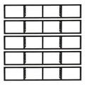 34 Inch Wall Mount Media Storage Rack H10944