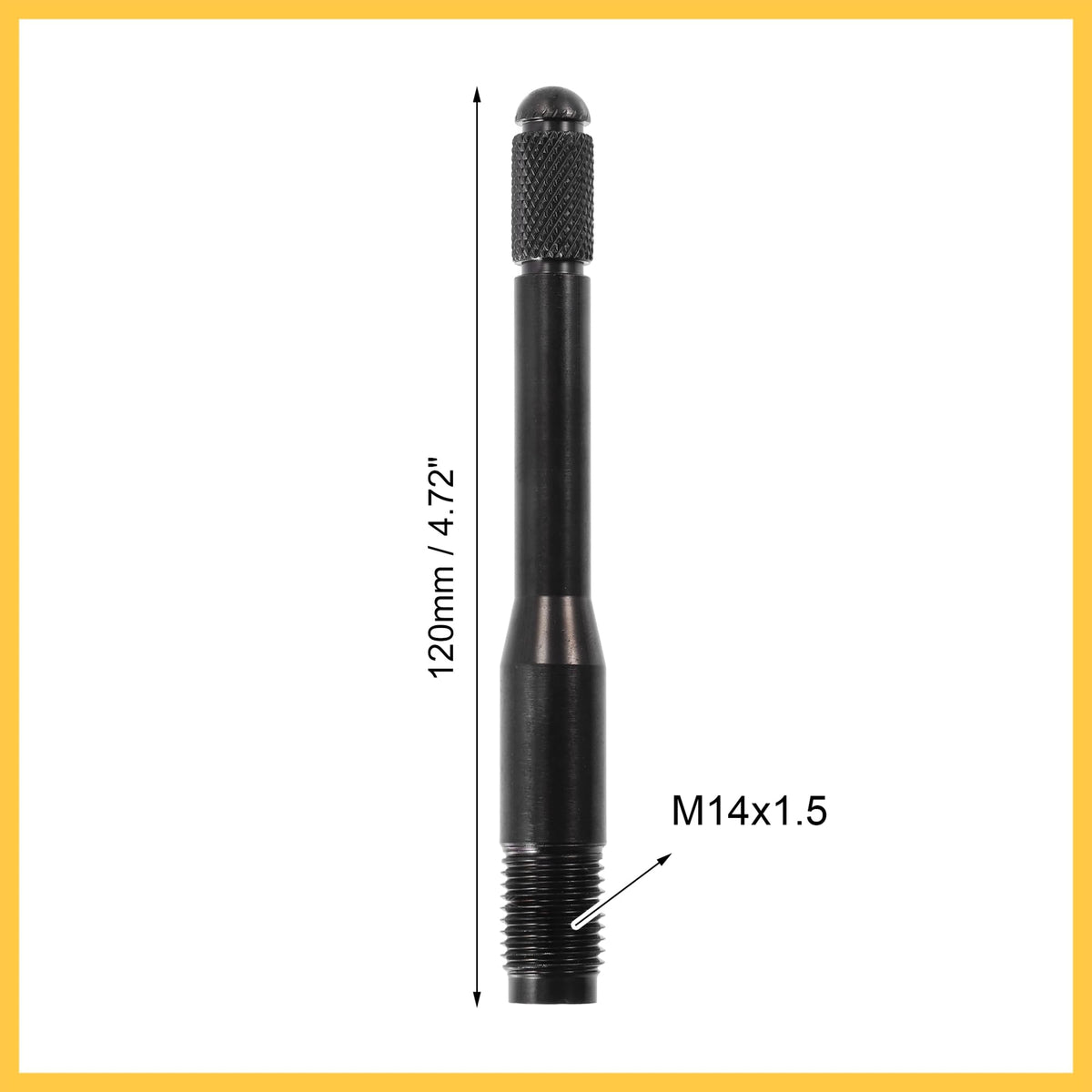 M14x1.5 Wheel Alignment Pin Black W518