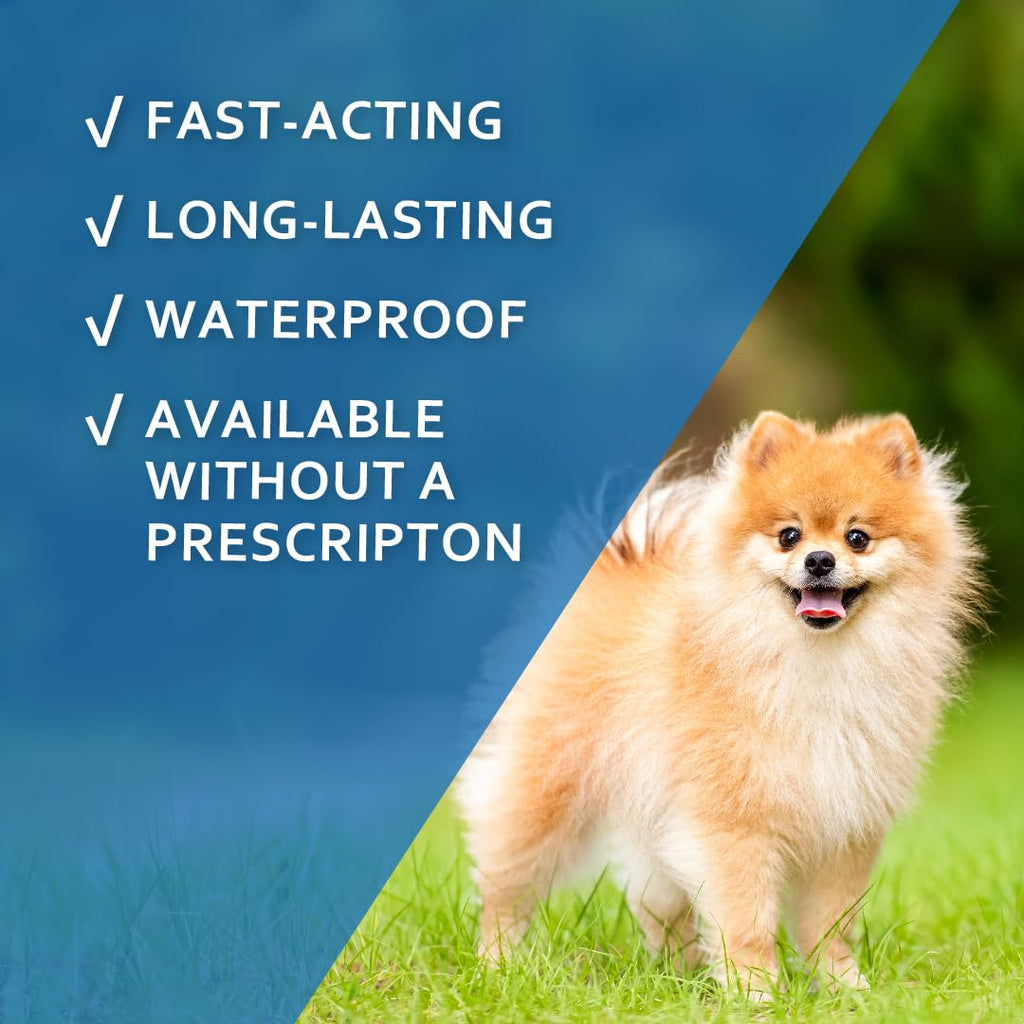 Flea and Tick Prevention for Dogs 23-44 Pounds 3 Month Supply Topical Flea Treatments Y441