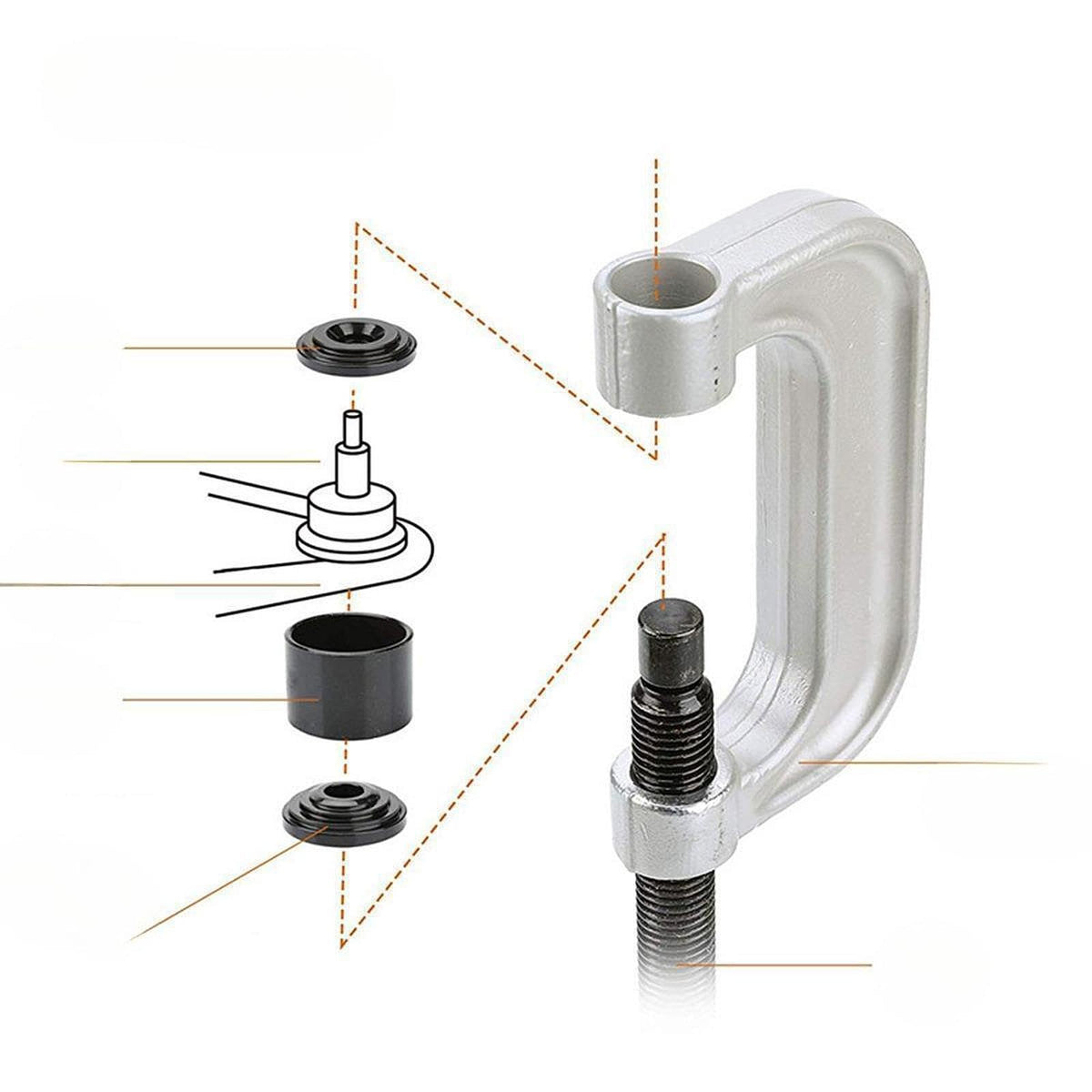 21 Pieces Ball Joint Press Tool Kit Carbon Steel F7250