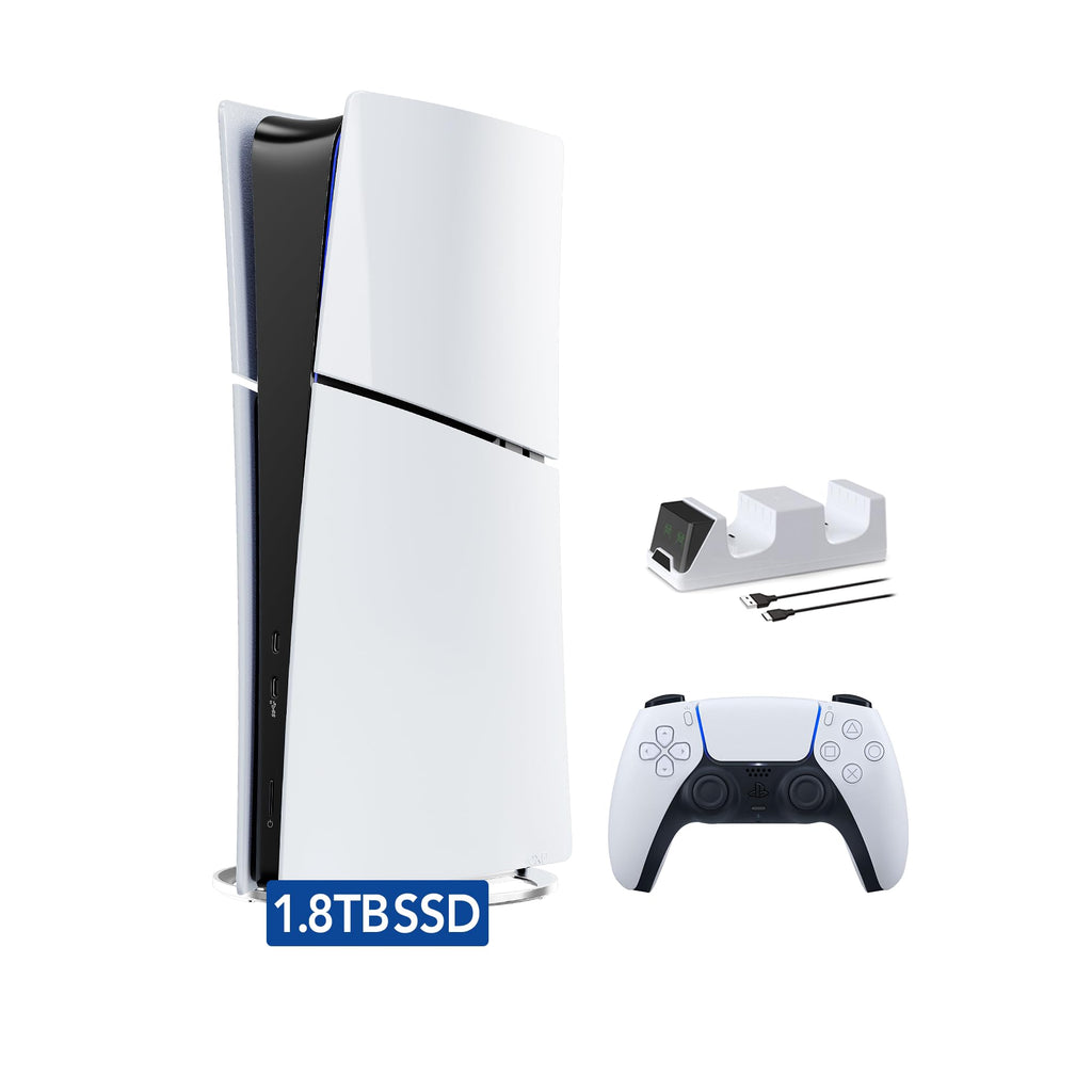 White 1.8TB Digital Edition Gaming Console with Controller R63336
