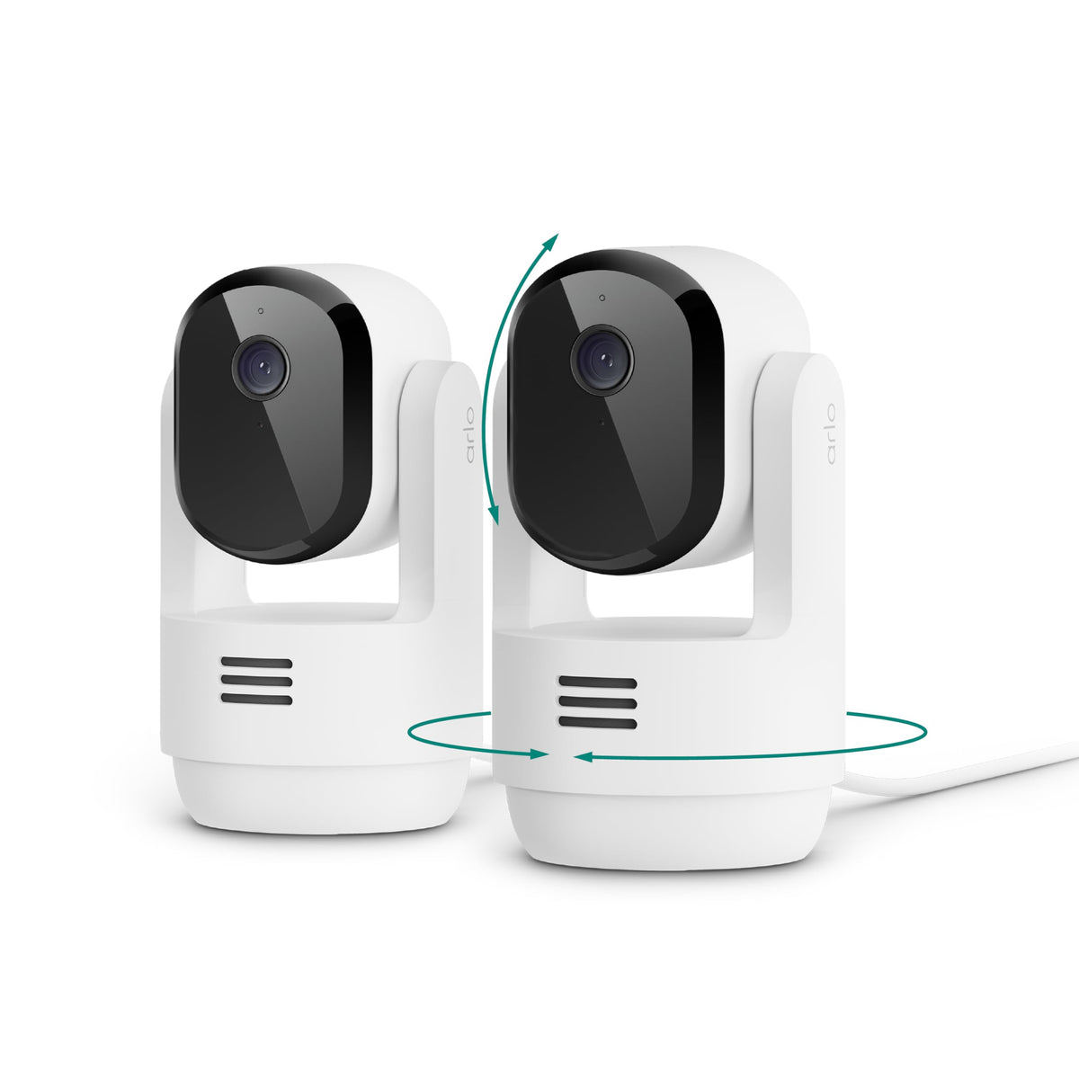 Indoor Pan Tilt Zoom Security Camera 2K Wired 2-Cam S205657