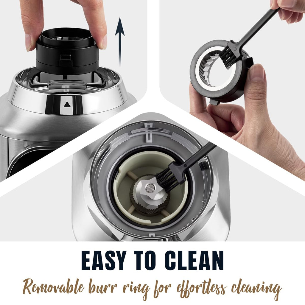 Electric Burr Coffee Grinder 48 Grind Settings H2625