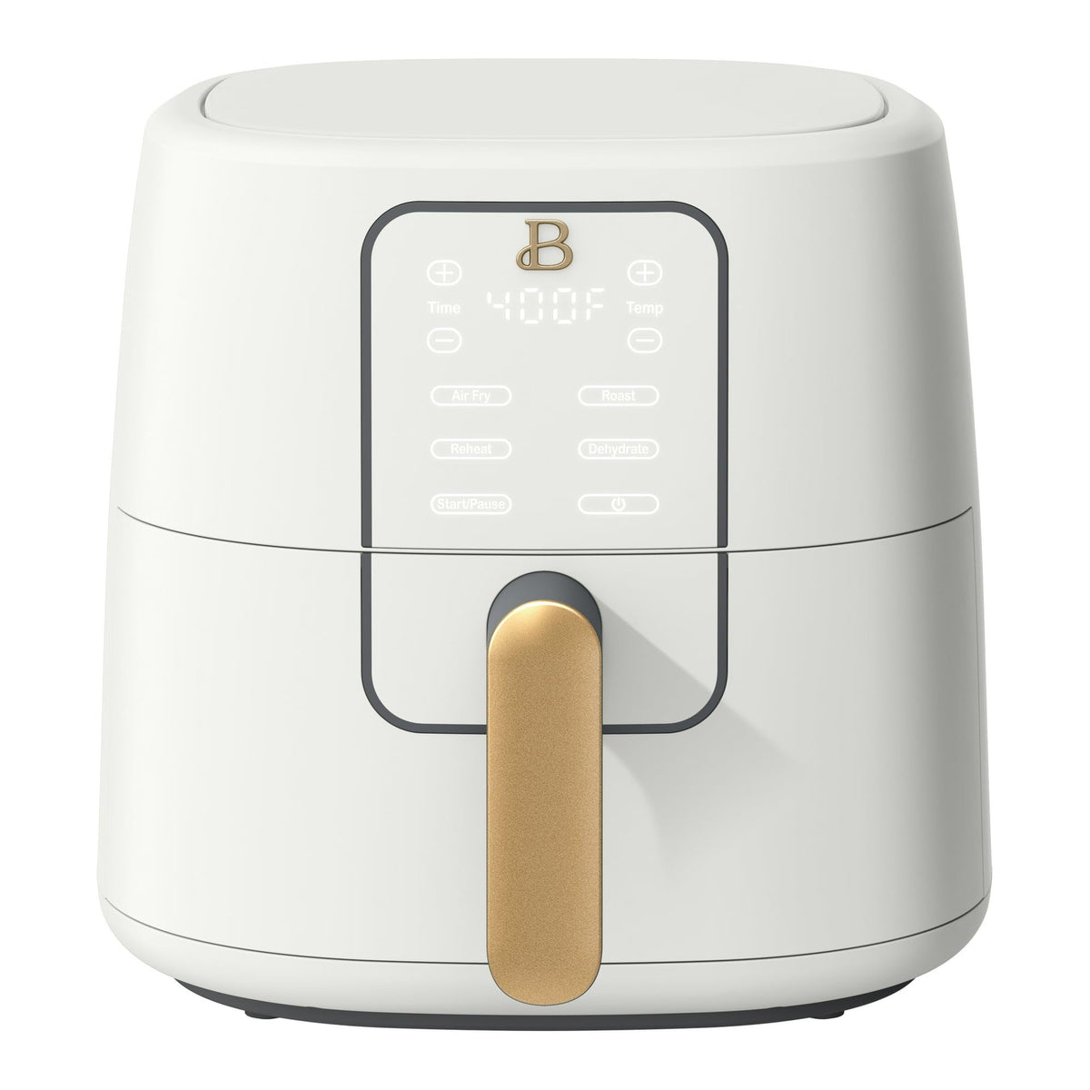 6 Quart Air Fryer with Touch-Activated Display, 4-in-1 Countertop Air Fryer 1750W, Nonstick Dishwasher Safe, White Icing G346