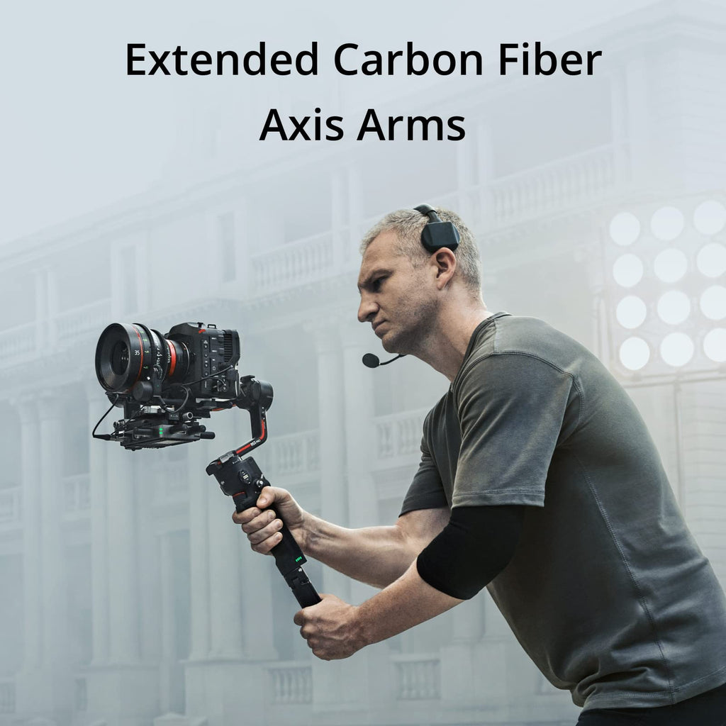 3-Axis Gimbal Stabilizer with Carbon Fiber Arms, Black M296