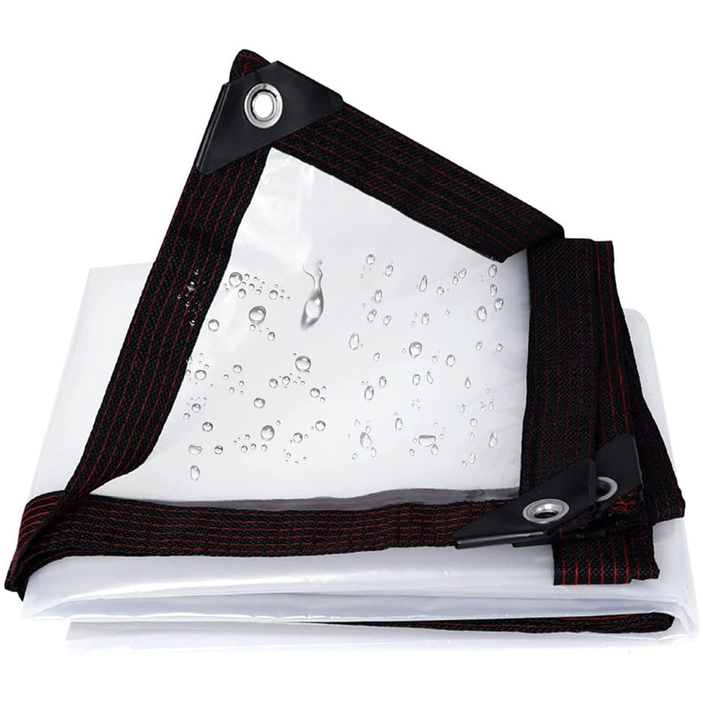 Heavy Duty Waterproof Clear 3x3ft Poly Tarp with Grommets A9397