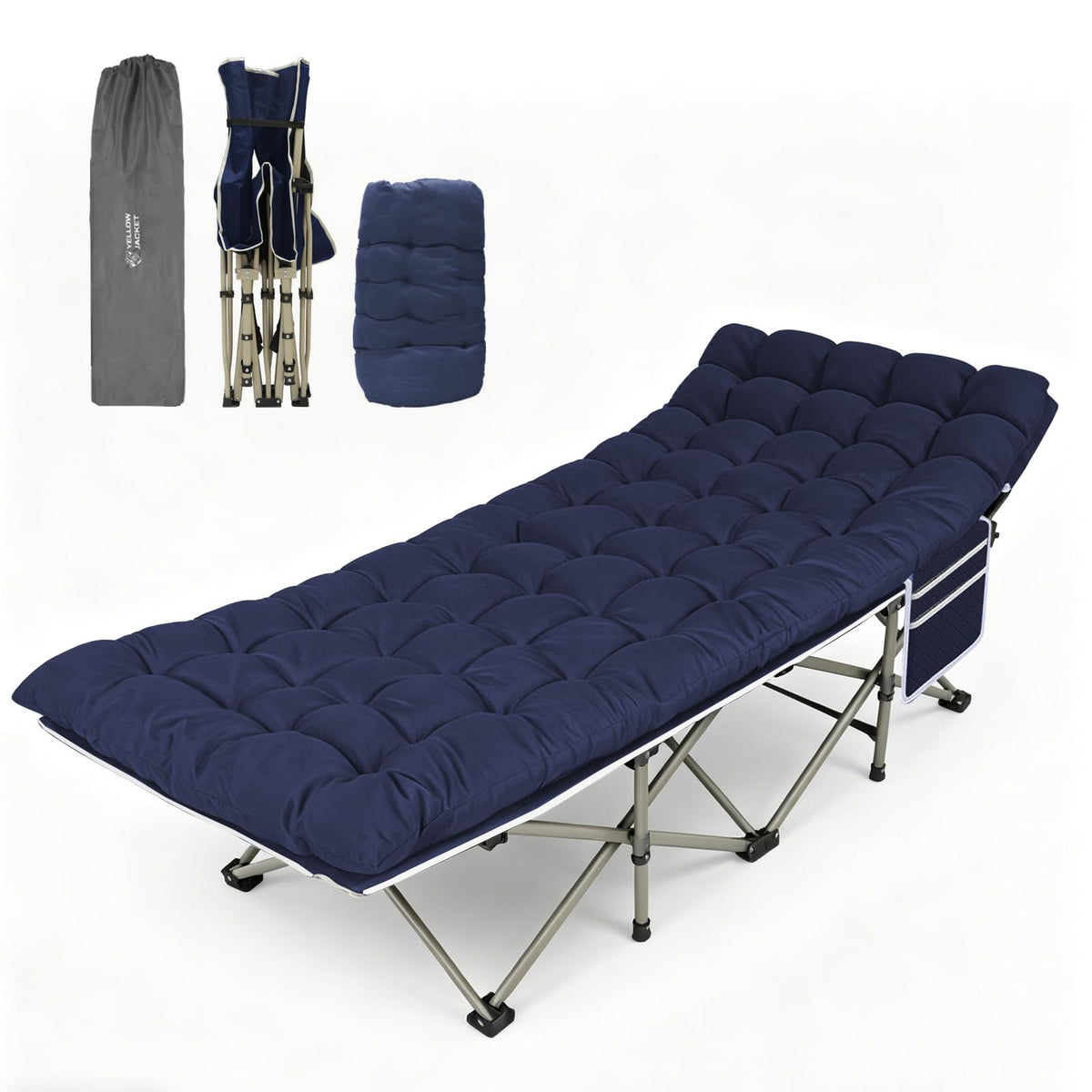 Folding Camping Cot Bed 32" Wide Oxford Y767249