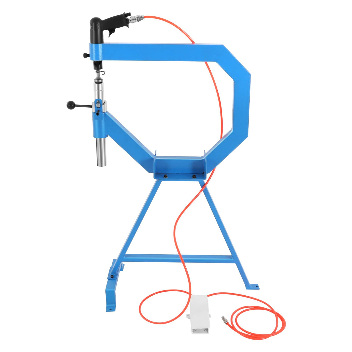 4 Inch Pneumatic Planishing Hammer with 1" 2" 3" Anvils and Foot Pedal U660645