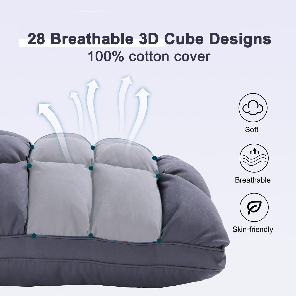 King Size Set of 2 Down Alternative Pillow Q82782