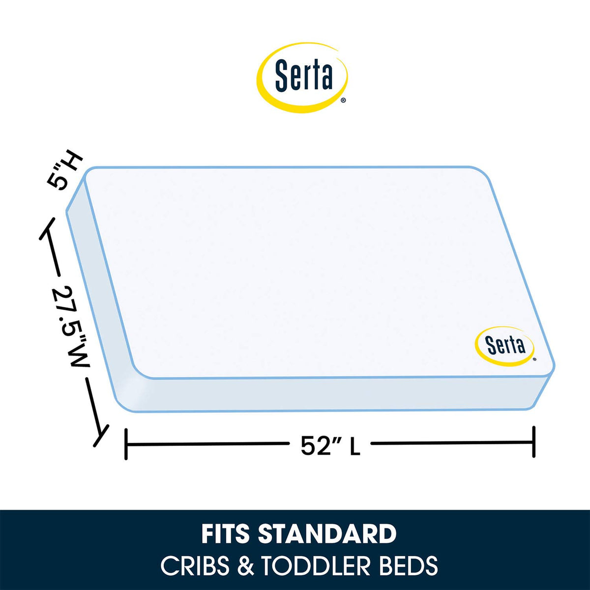 2-Stage Baby Crib and Toddler Mattress U4570