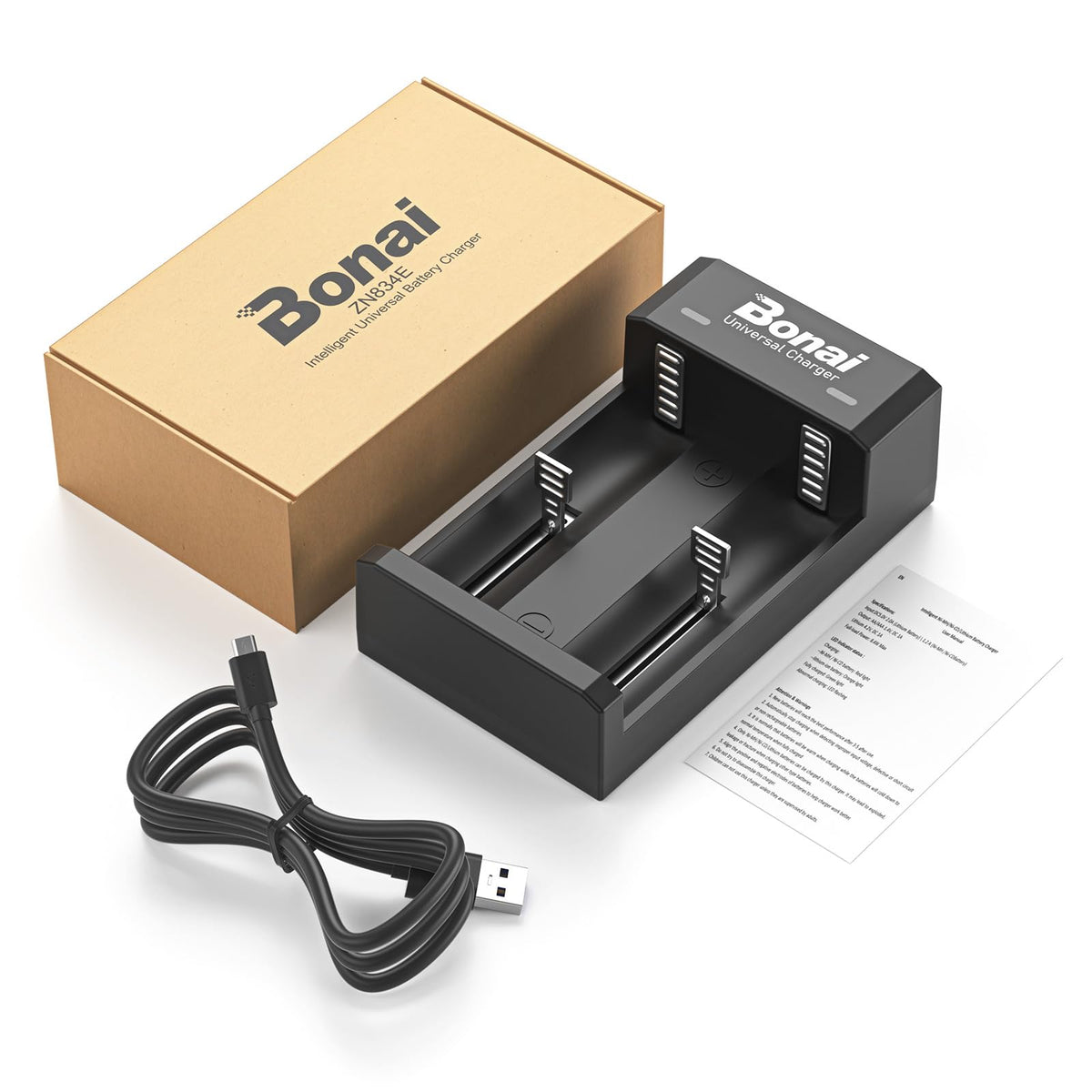 Battery Charger for AA AAA C D Rechargeable Batteries N20230