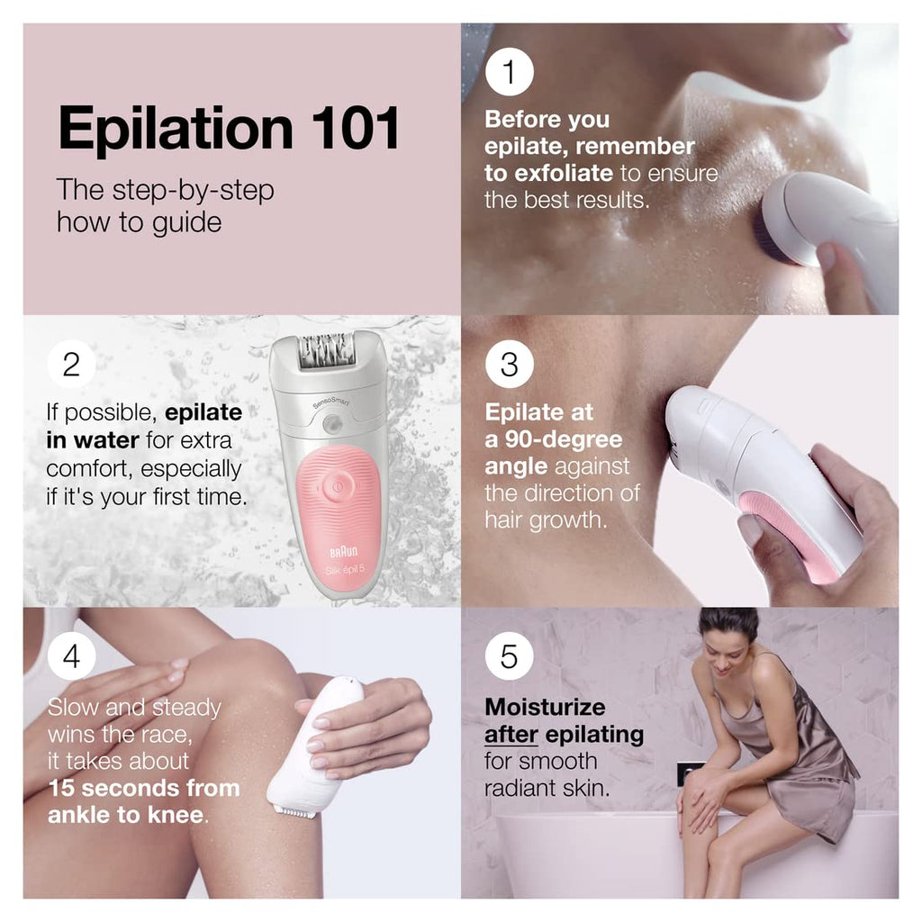 Cordless Rechargeable Waterproof Epilator I91268