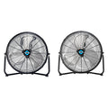 18" and 20" High Velocity Metal Floor Fans, 3-Speed X9258