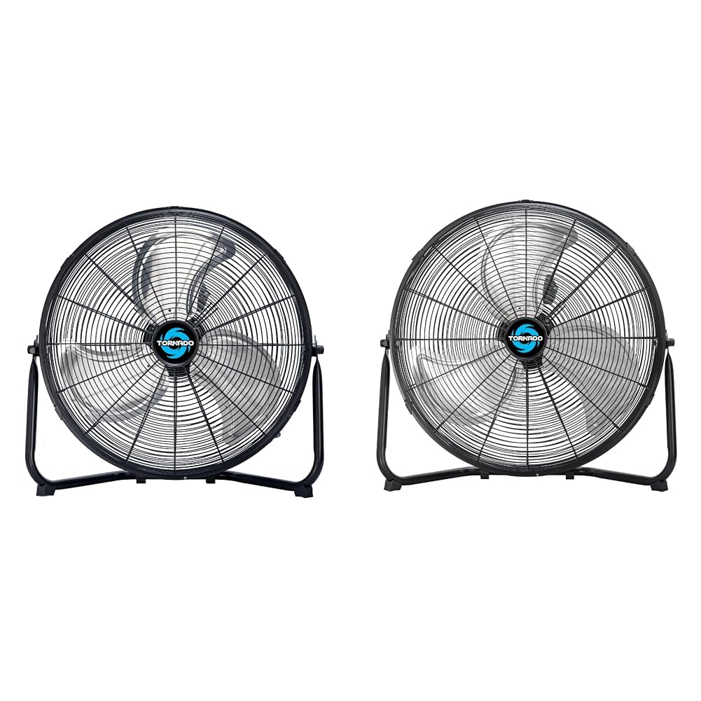 18" and 20" High Velocity Metal Floor Fans, 3-Speed X9258