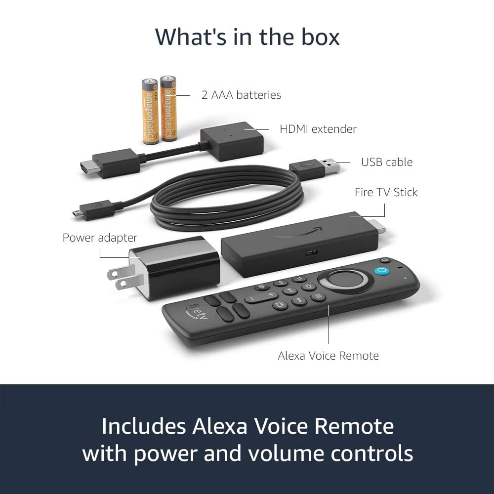 Like-New Fire TV Stick with Alexa Voice Remote E1906