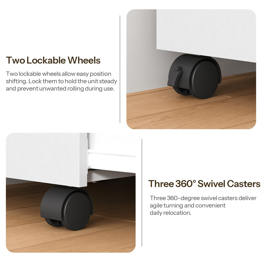 2 Drawers Rolling File Cabinet Q318497