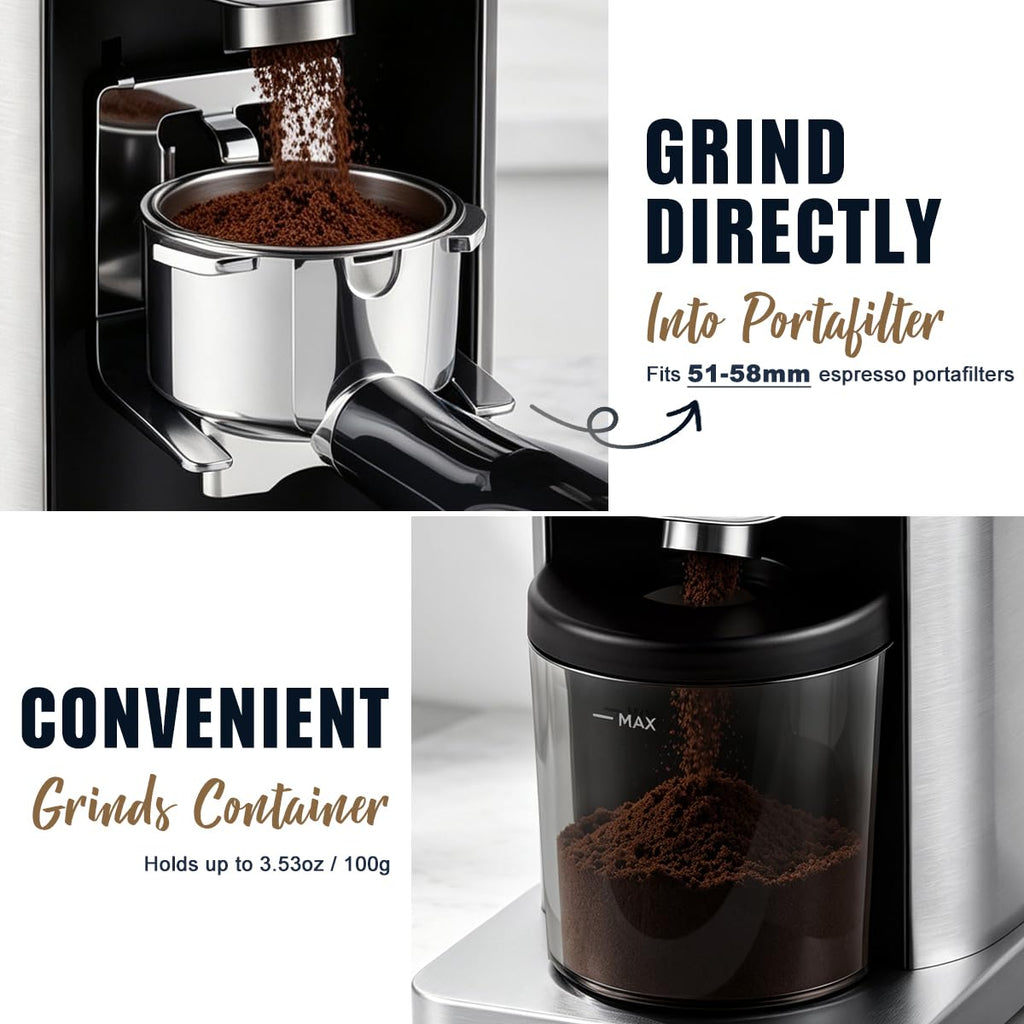 Electric Burr Coffee Grinder 48 Grind Settings H2625