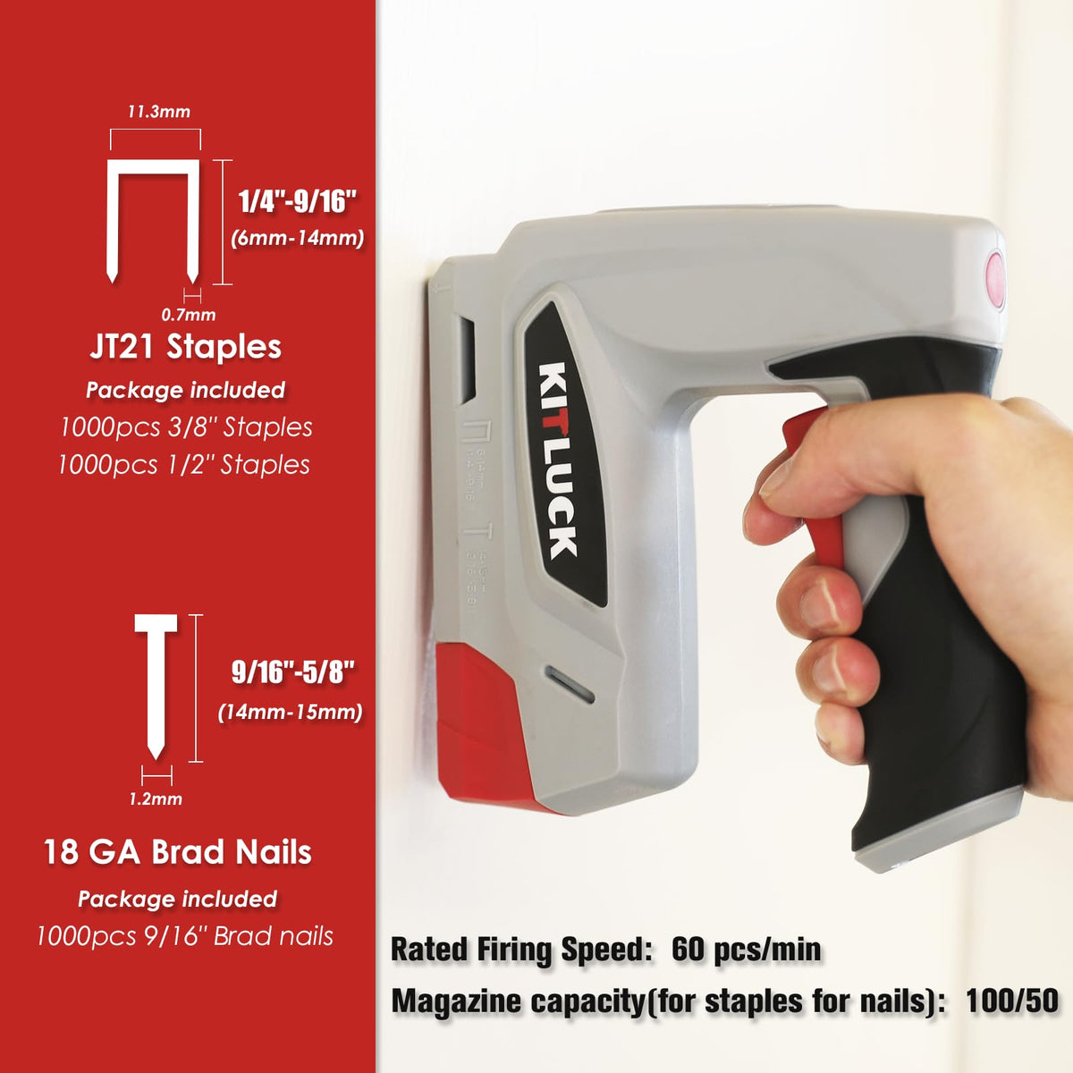 4V Cordless Electric Staple Gun C71283