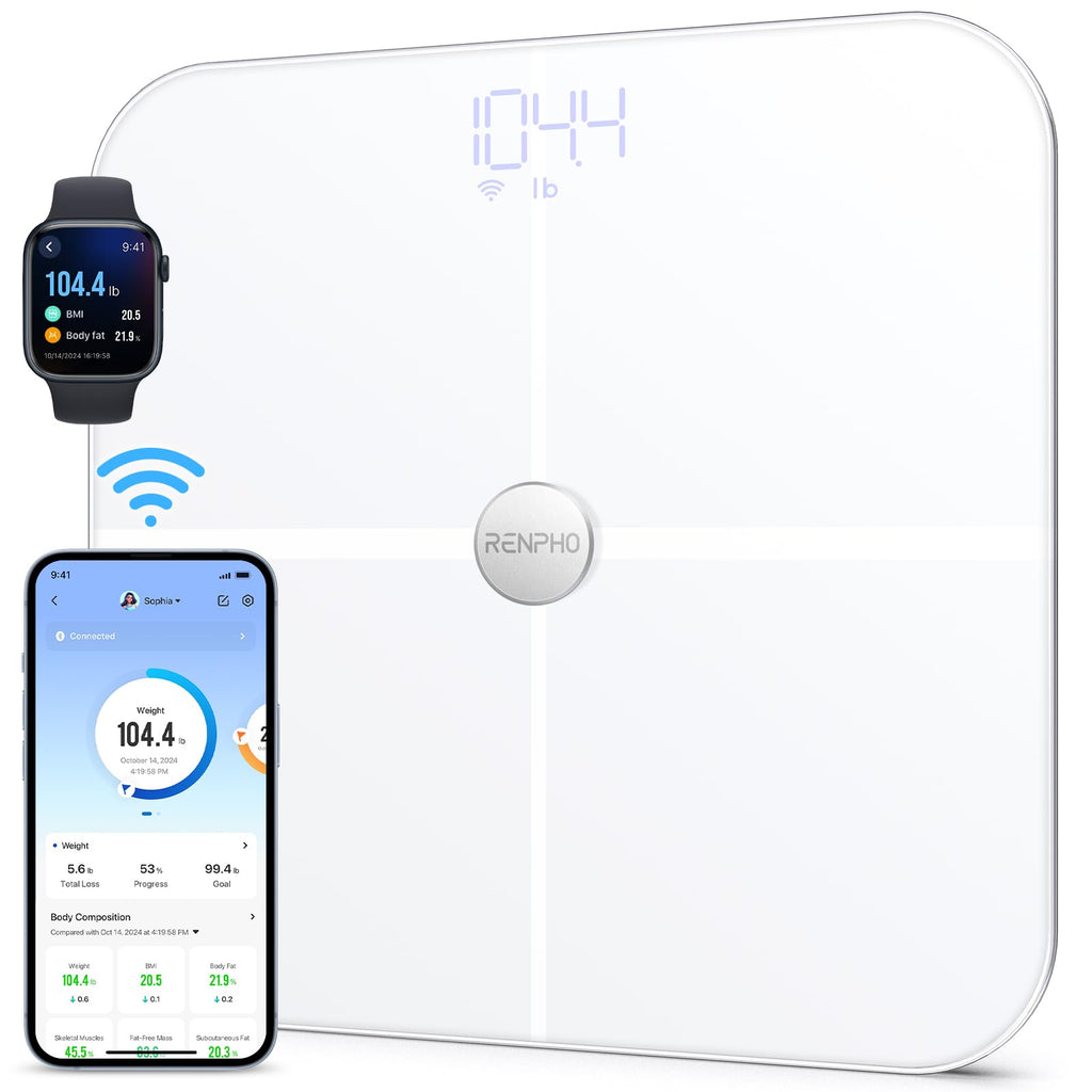 Wi-Fi Bluetooth Smart White Body Composition Scale L3464