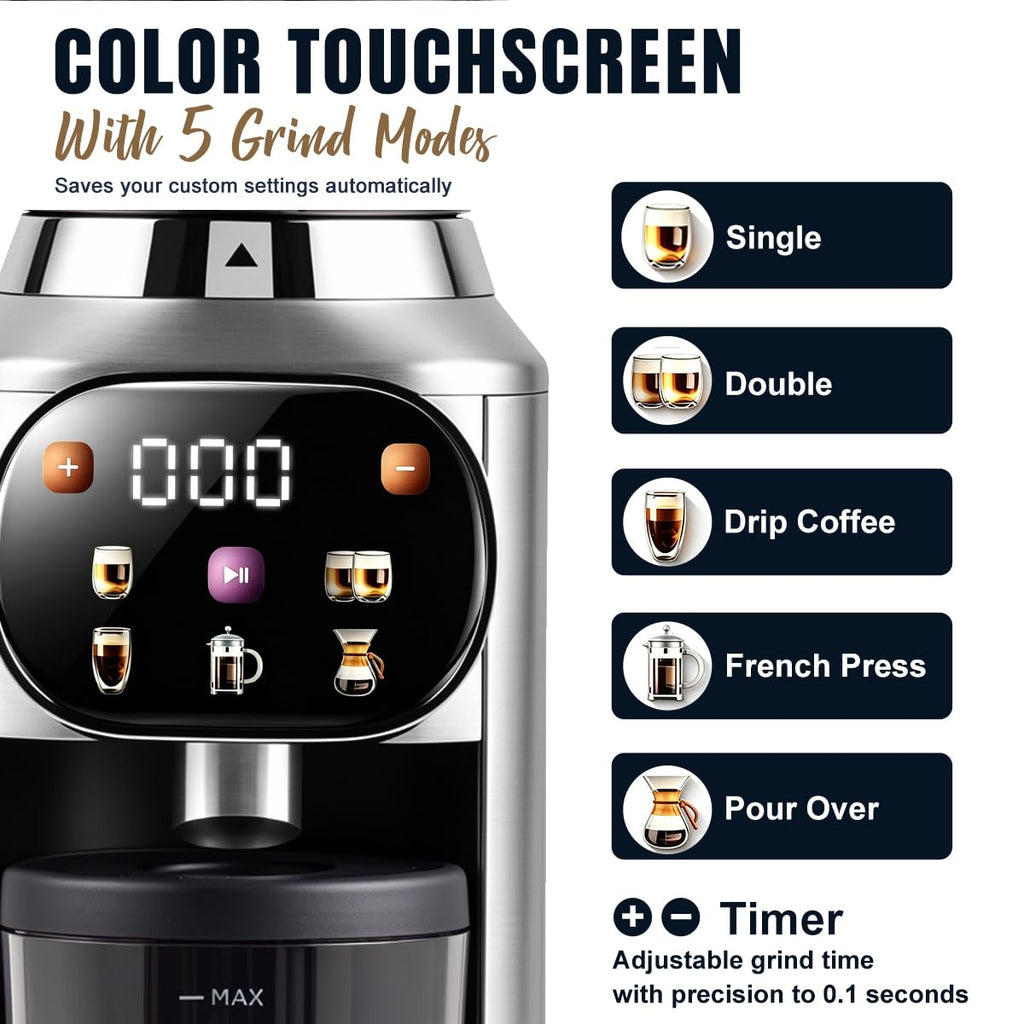 Electric Burr Coffee Grinder 48 Grind Settings H2625