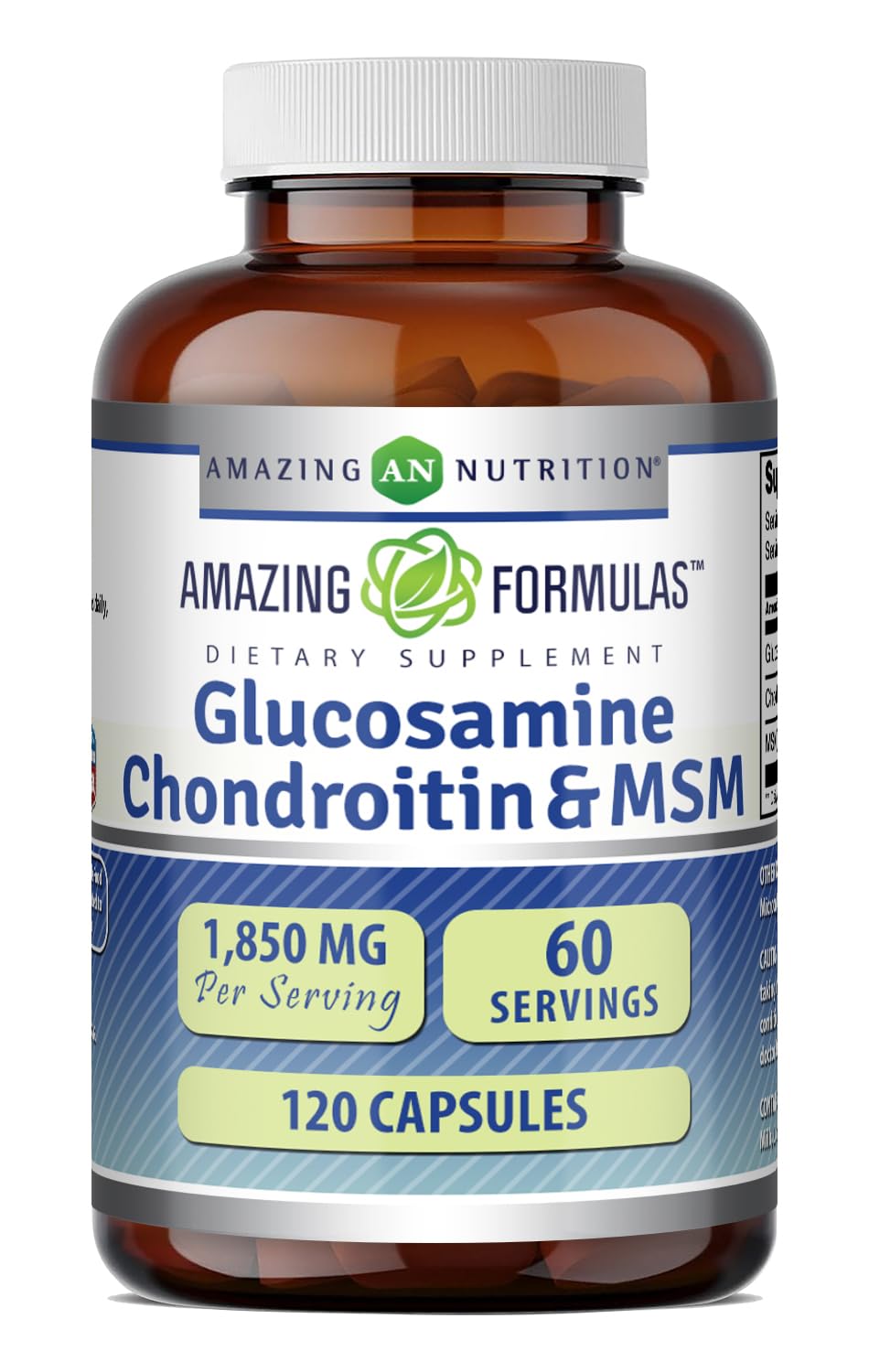 Glucosamine Chondroitin MSM 1850 mg Capsules Supplement P974628