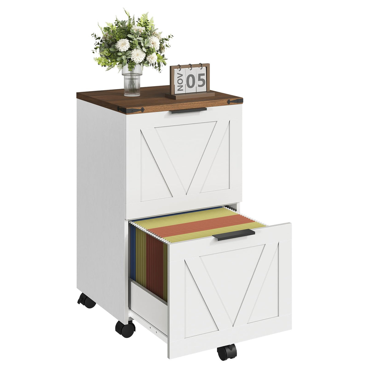 2 Drawers Rolling File Cabinet Q318497