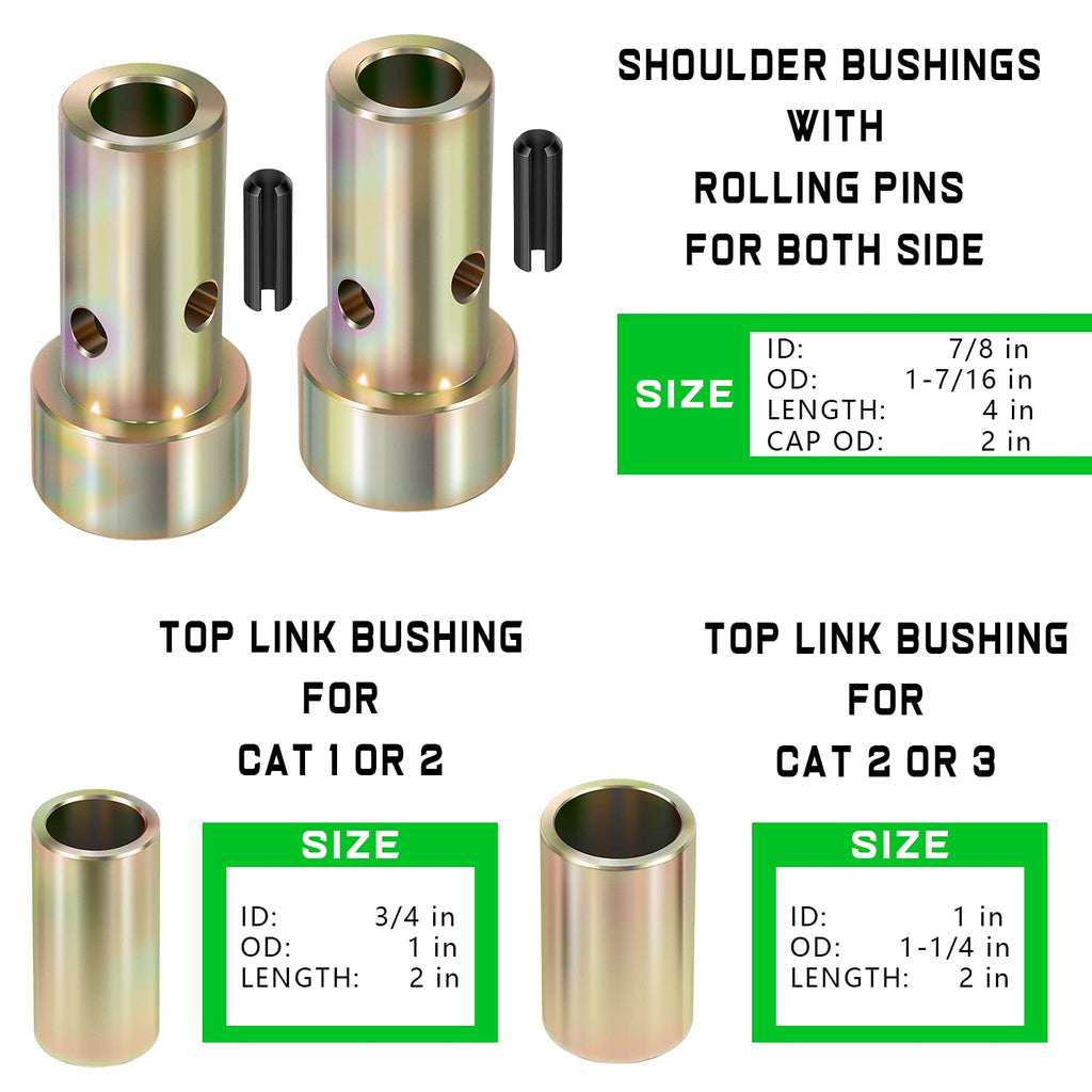 Quick Hitch Bushing Kit with Top Link and Lynch Pin B946