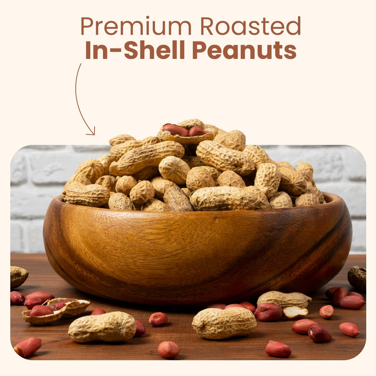 Unsalted Roasted In-Shell Peanuts 5 lb Bag T96703