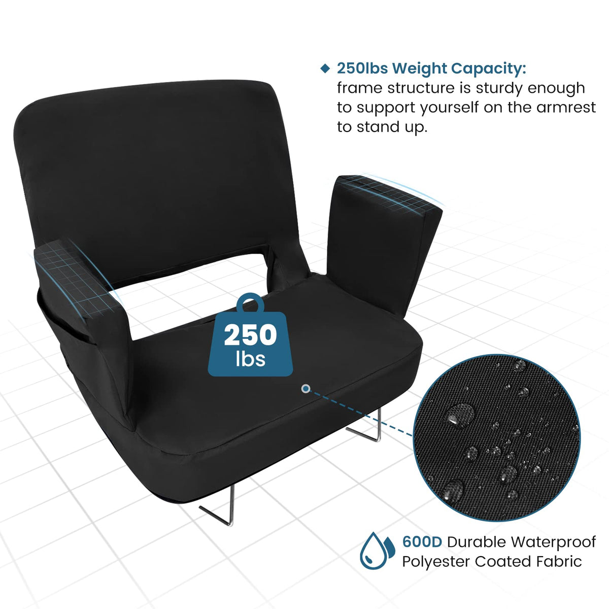 Stadium Seat with Back Support F29131