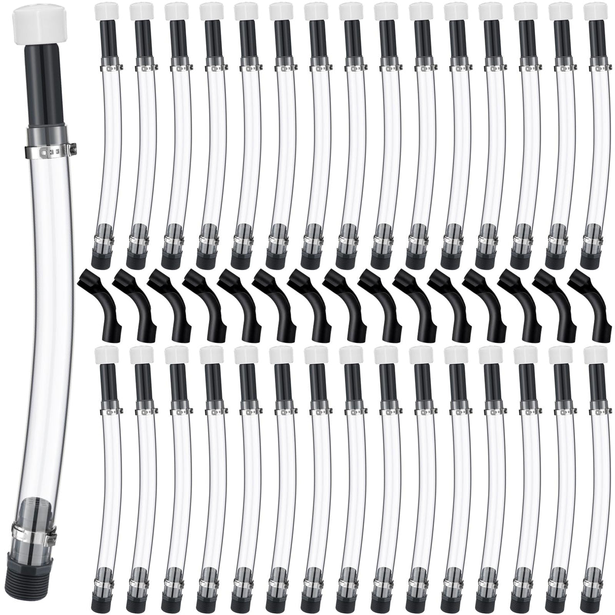 Fuel Jug Hose 30 Pcs with 15 Pcs Bender 5 Gallon Gas Can L119