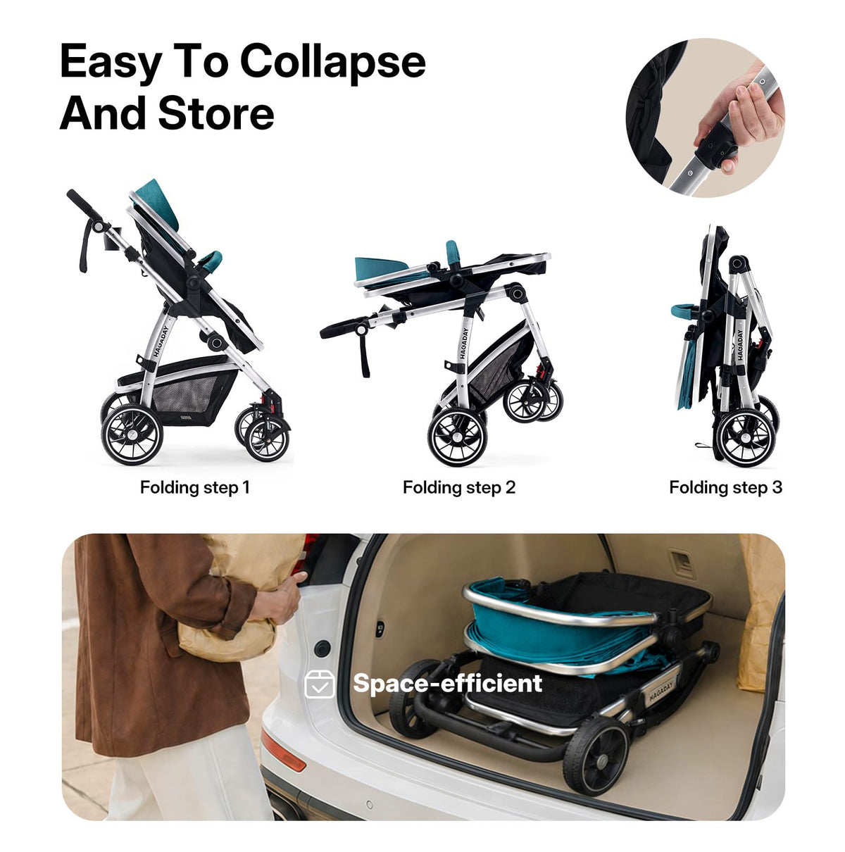 2-in-1 Reversible Baby Stroller Y877411