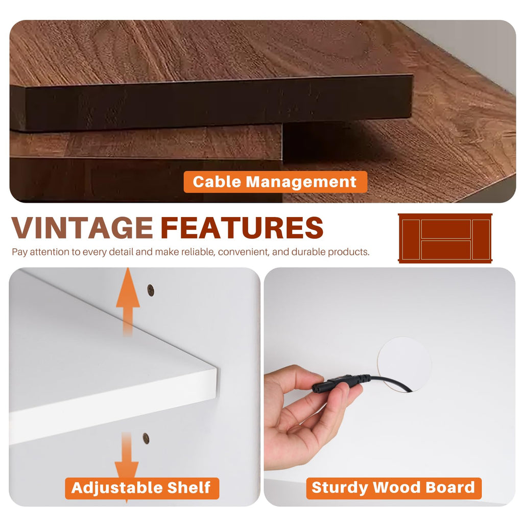 White 65 Inch Wood TV Stand R495170