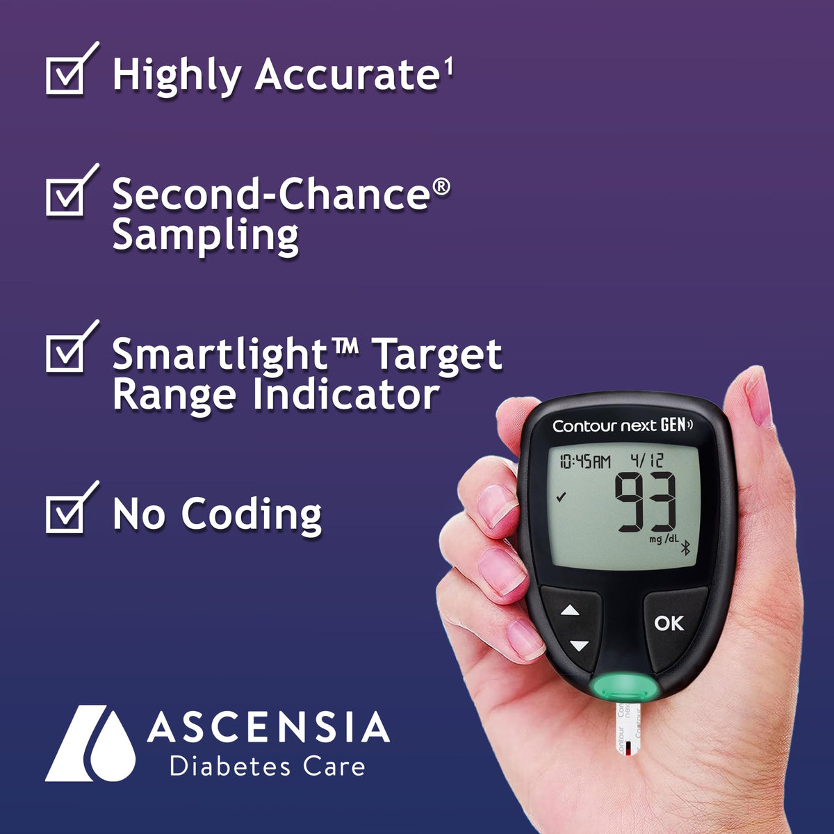 Blood Glucose Monitoring System + 55 Test Strips K8080