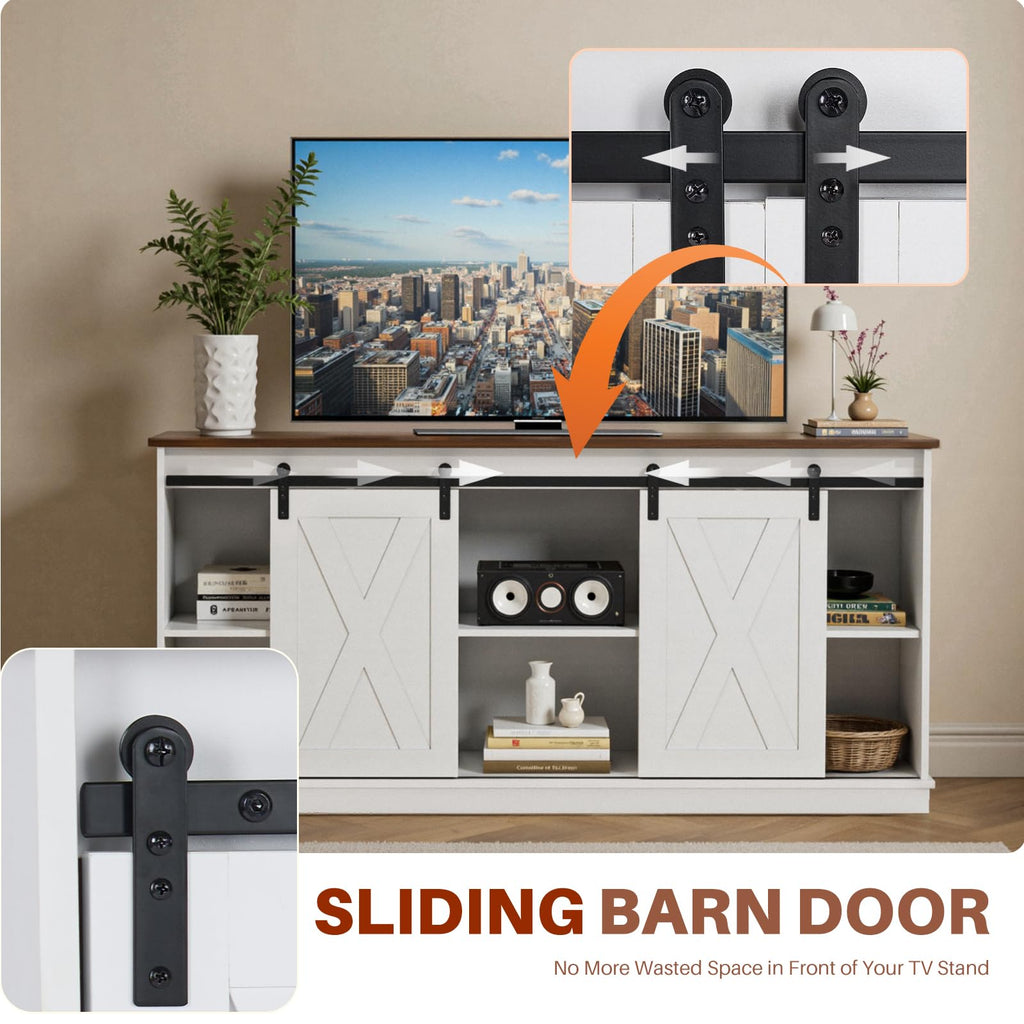White 65 Inch Wood TV Stand R495170