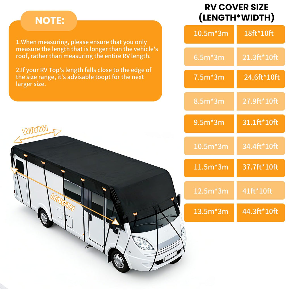 600D Waterproof RV Roof Cover X7139