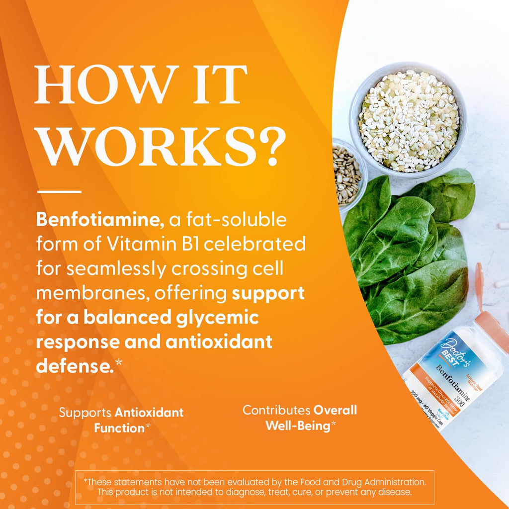 Benfotiamine 300mg Vegan 60 Veggie Caps A85543