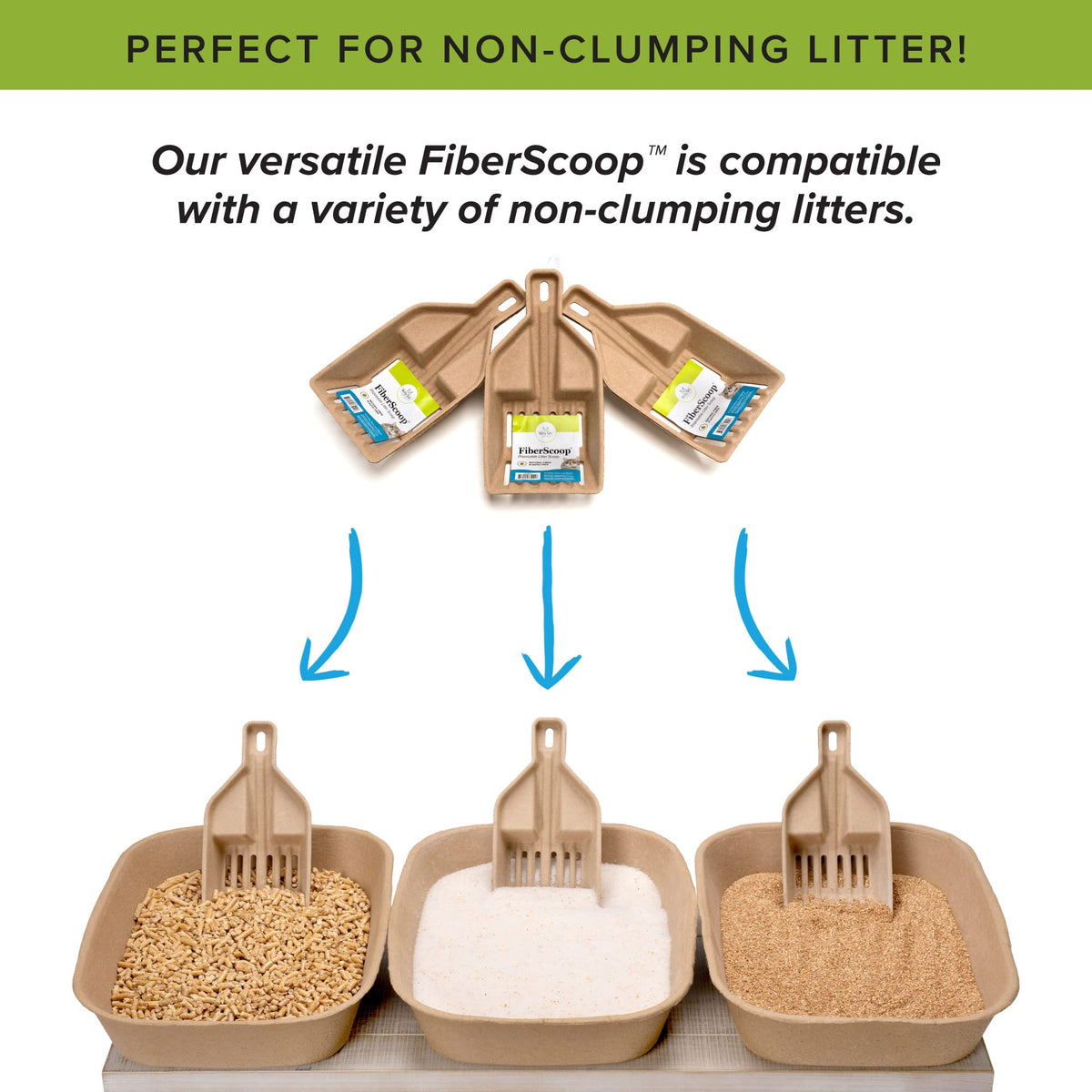 Large Disposable Cat Litter Box + Disposable Litter Scooper V179523