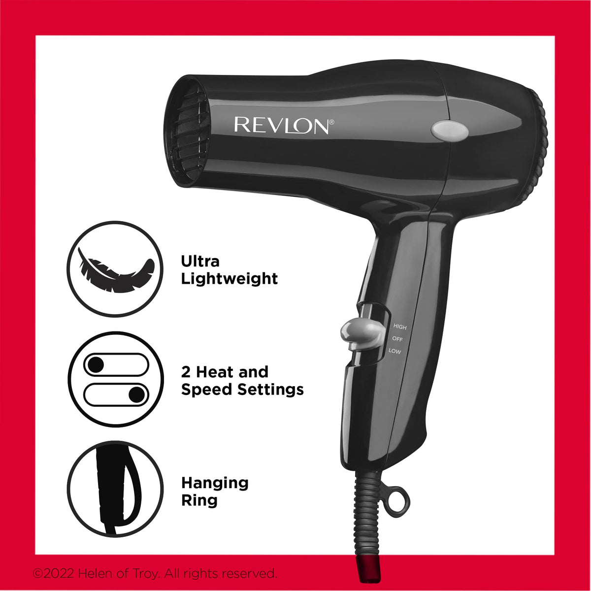 Compact 1875W Hair Dryer J909