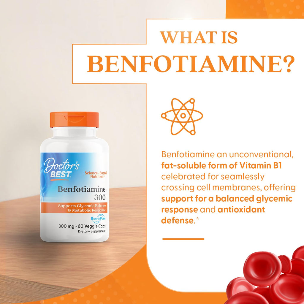 Benfotiamine 300mg Vegan 60 Veggie Caps A85543