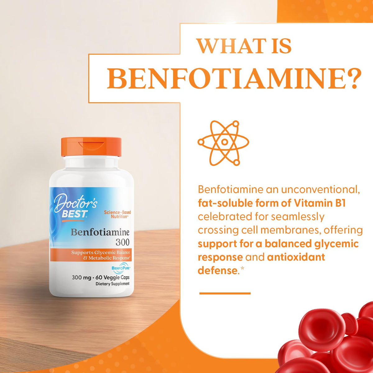 Benfotiamine 300mg Vegan 60 Veggie Caps A85543