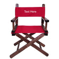 Personalized Embroidered Walnut Frame Toddler's Directors Chair N505