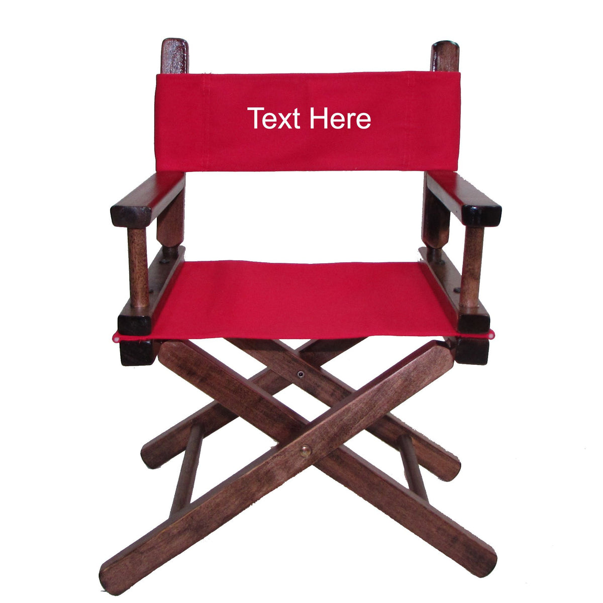 Personalized Embroidered Walnut Frame Toddler's Directors Chair N505